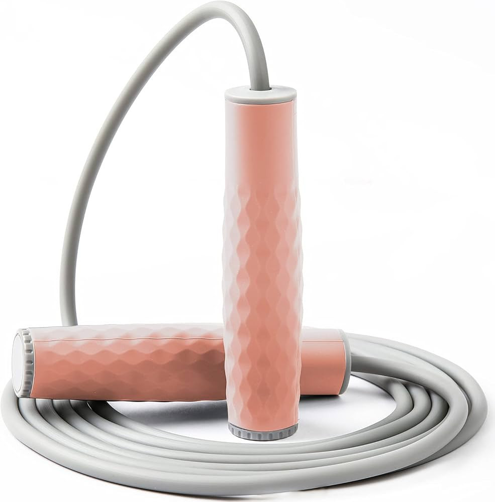 Weighted Jump Rope Workout-1LB Professional Skipping Rope with Adjustable Length and Silicone Com... | Amazon (US)