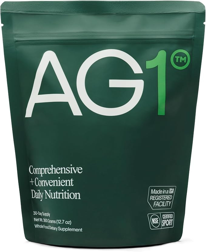 AG1 Greens Powder Refill Pouch – 75 Vitamins, Multivitamin & Probiotic | Gut Health Support | V... | Amazon (US)