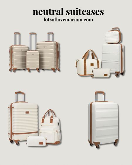 Neutral suitcases, neutral carry on luggage, neutral luggage

#LTKtravel #LTKSeasonal #LTKfindsunder100