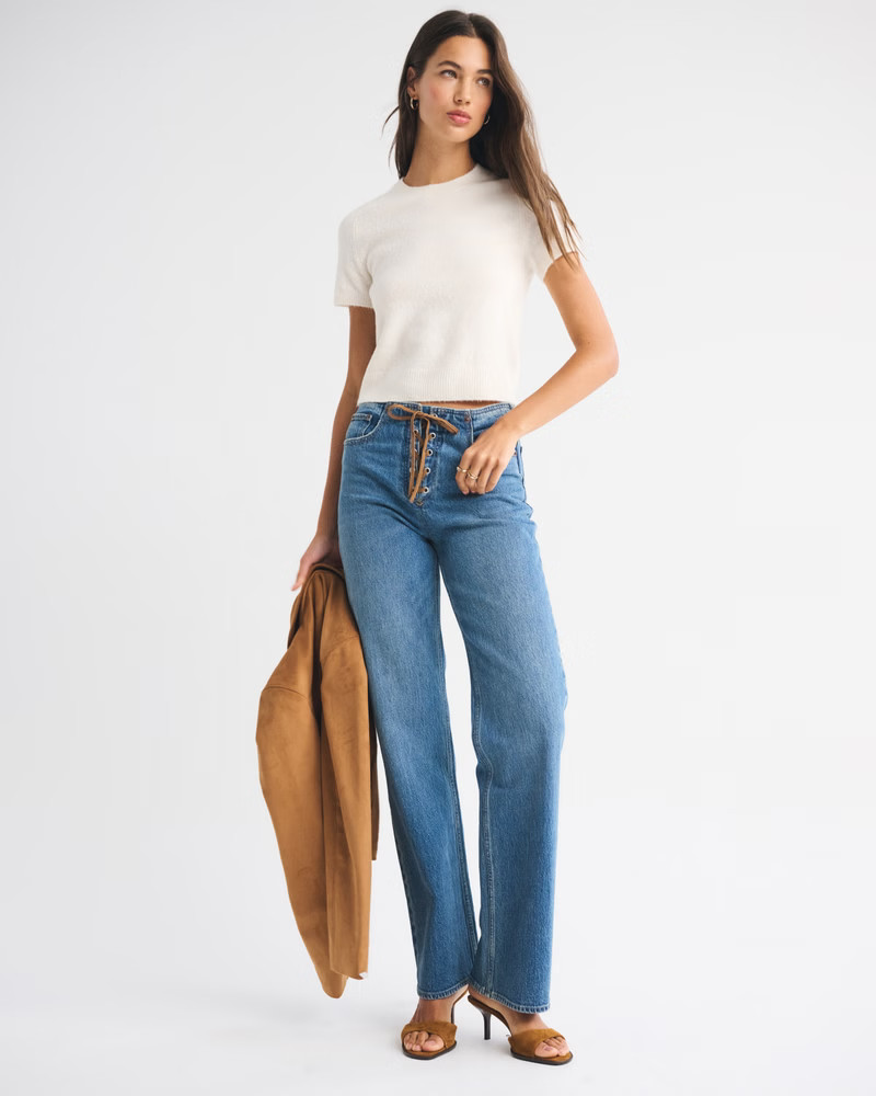 Women's Skimming Crew Sweater Tee | Women's New Arrivals | Abercrombie.com | Abercrombie & Fitch (US)