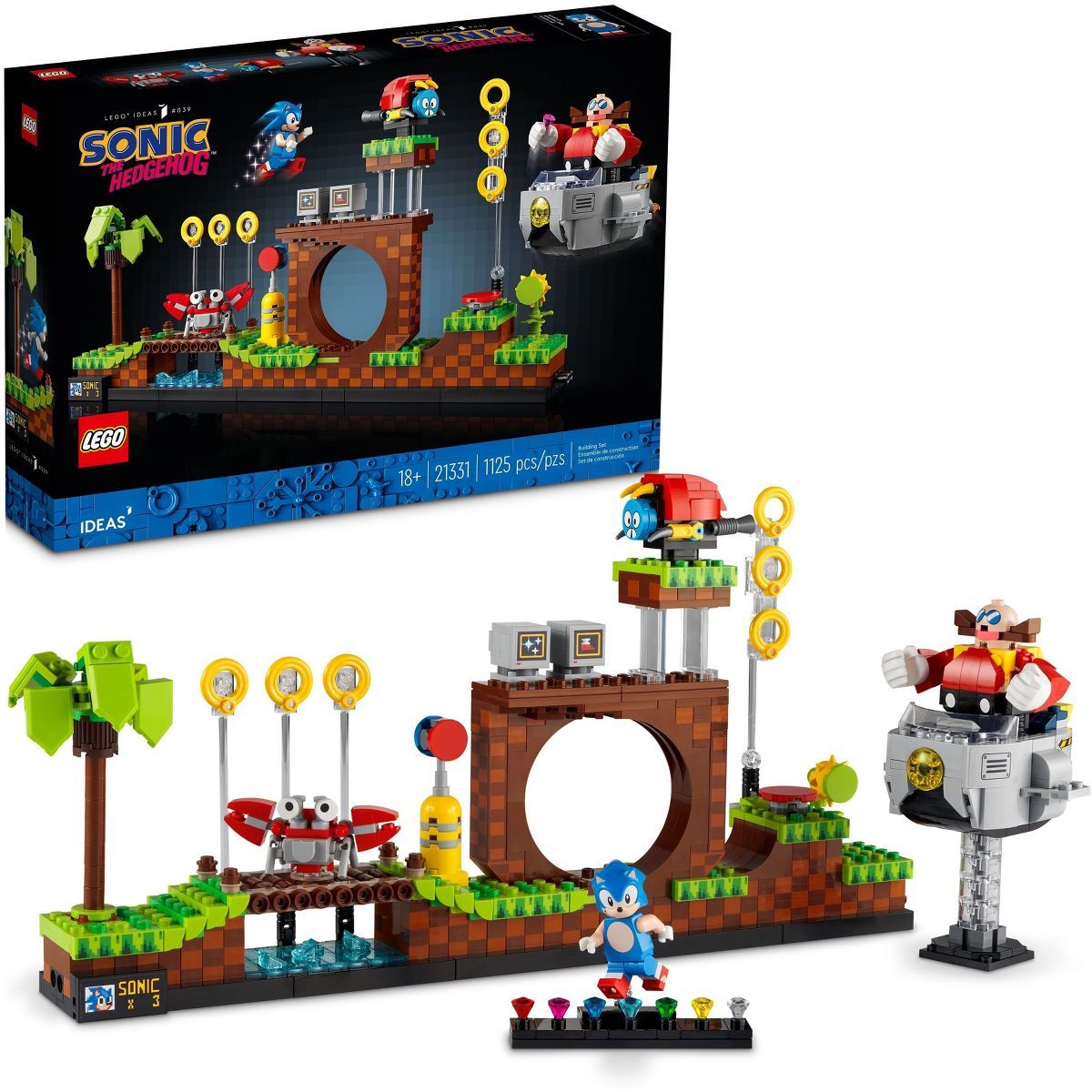LEGO Ideas Sonic the Hedgehog - Green Hill Zone Set 21331 | Target