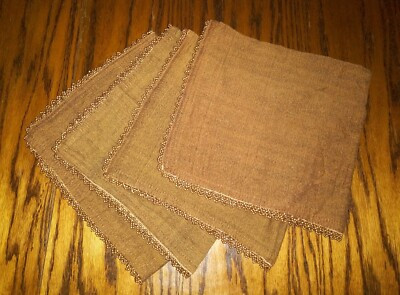 Pier 1 Gold Shimmery Cloth Napkins W/ Gold Beaded Edging Set Of 4 EUC  | eBay | eBay US