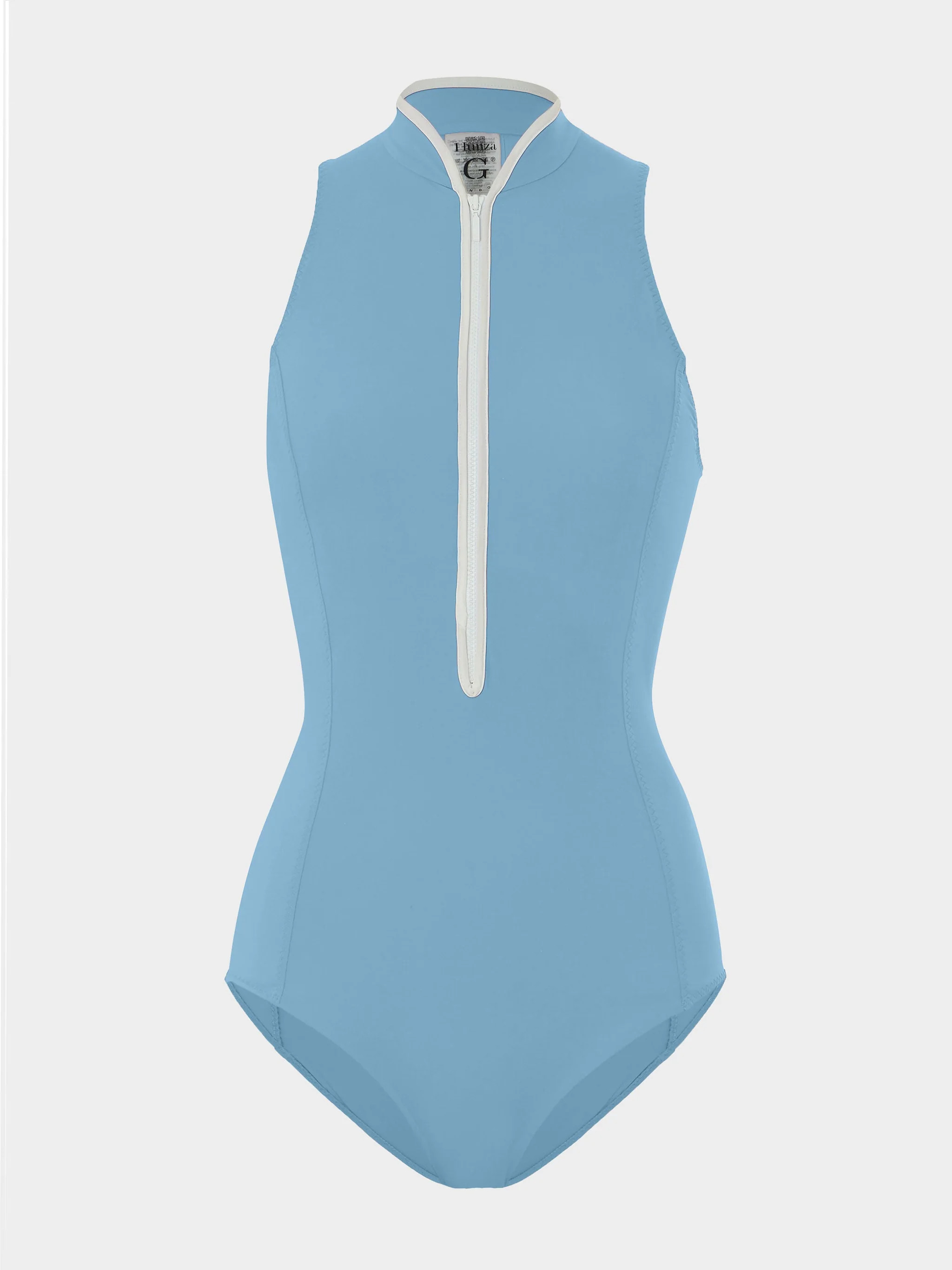 Katya UPF 50+ Swim - Cornflower/White | HUNZA G