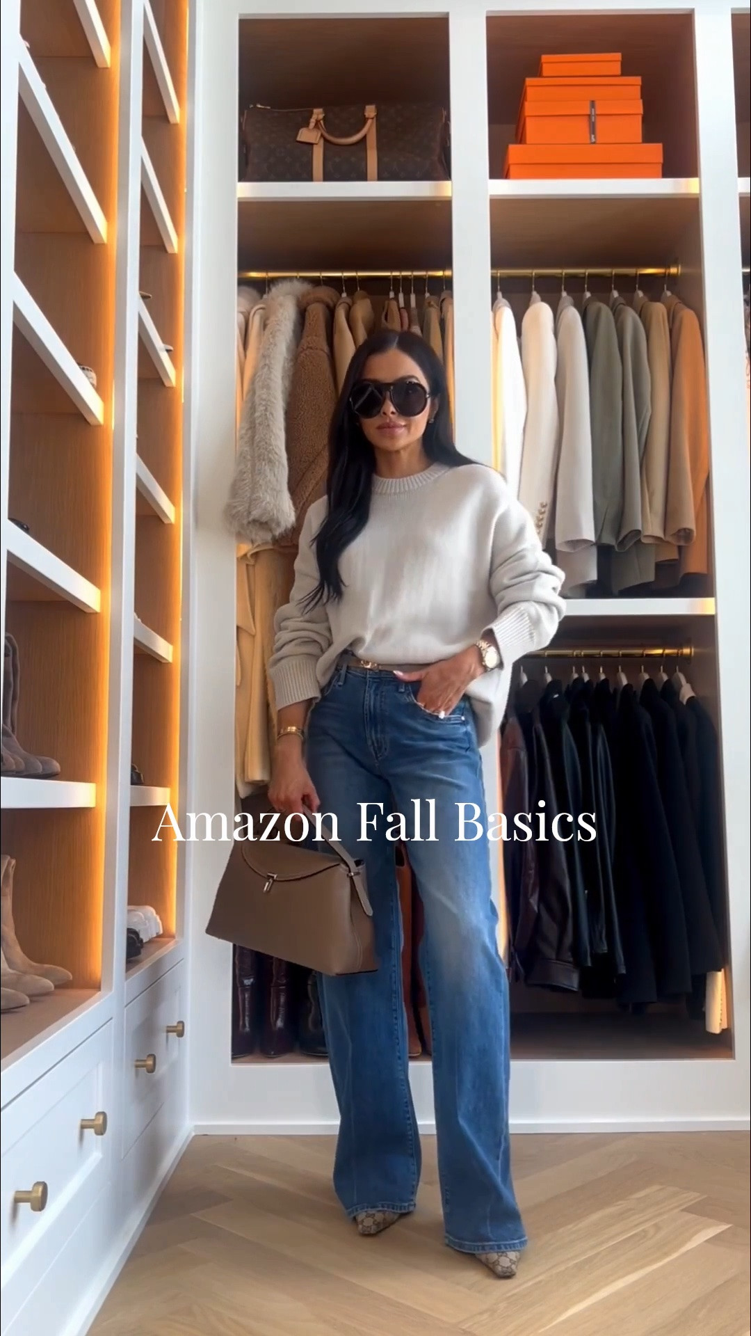 Amazon fall fashion / fall outfits over 40
Amazon oversized sweater on sale
Amazon Toteme handbag 
Amazon Hermes belt

#LTKOver40 #LTKWorkwear #LTKootd
