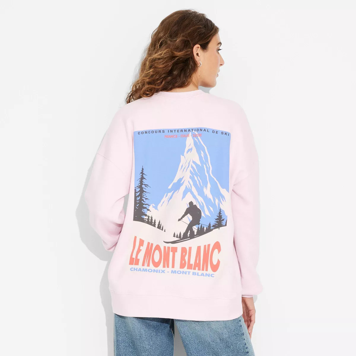 Women's Oversized Sweatshirt - Wild Fable™ Pink M | Target