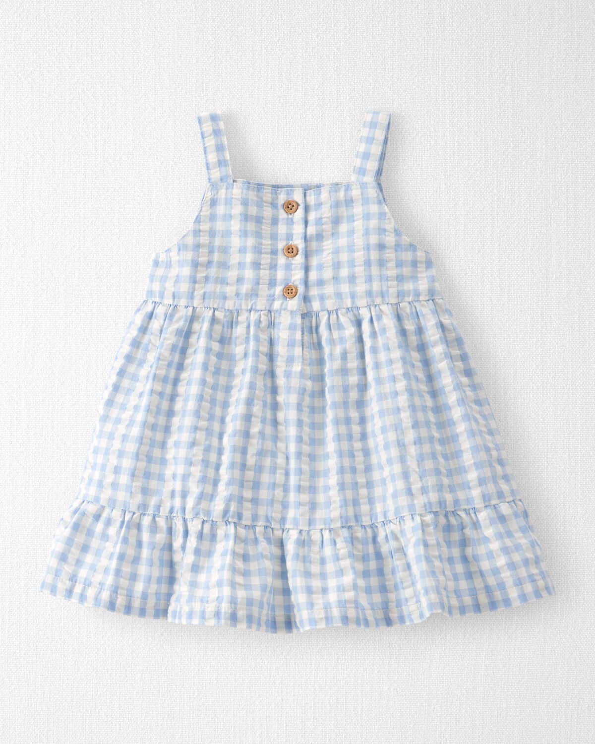 Baby Girl Seersucker Dress Made with Organic Cotton - Little Planet | Carter's | Carter's Inc
