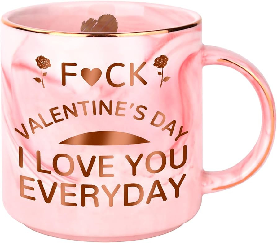 Valentines Day Gifts for Her, Funny 12 OZ Coffee Mug Gifts for Girlfriend Wife from Boyfriend Hus... | Amazon (US)