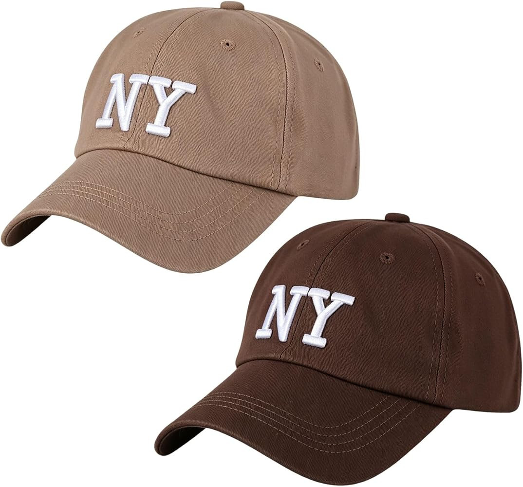 BAIMORE Simple Classic Versatile NY Embroidery Adjustable New York Baseball Cap Unisex | Amazon (US)