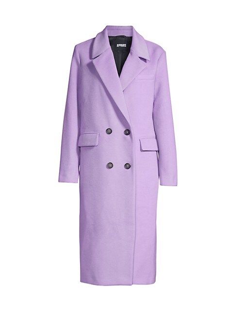 Aaron Tailored Double-Breasted Longline Coat | Saks Fifth Avenue