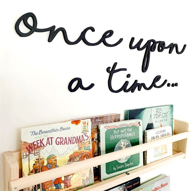 Once upon a time cutout  Kids bedroom decor  Nursery wall | Etsy | Etsy (US)