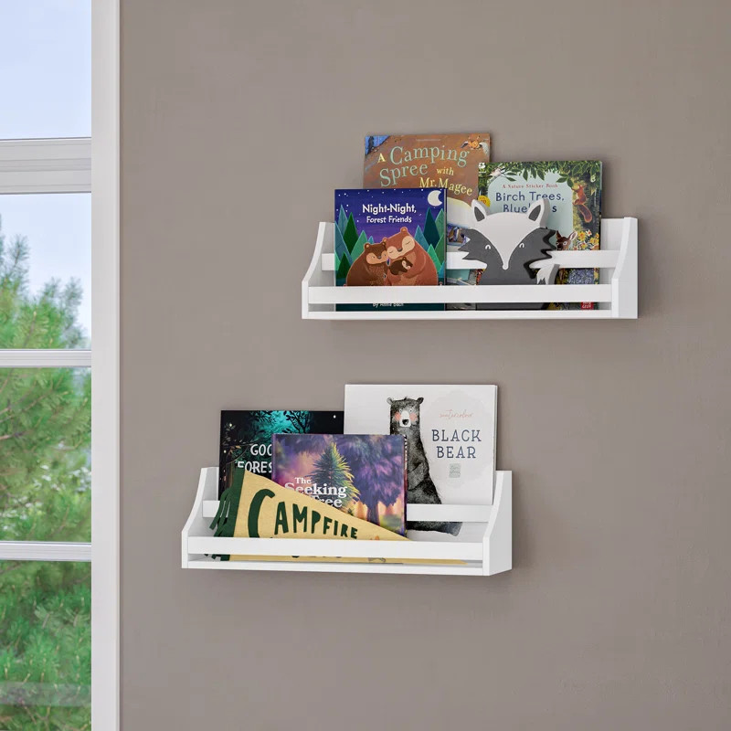 Kids Book Nook Wall Bookshelf - White | Wayfair North America