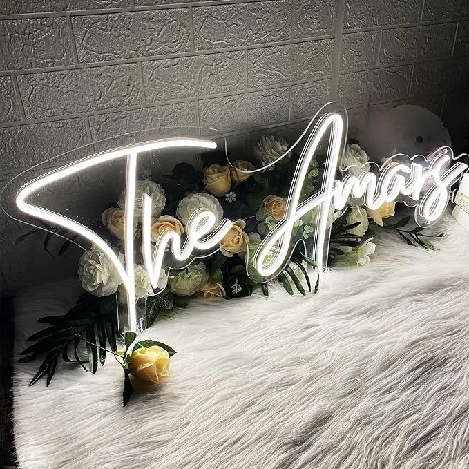 CULISER Custom LED Neon Sign Personalized Neon Lights Sign for Bedroom Wedding Birthday Party Gam... | Amazon (US)