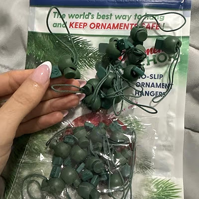 ORNAMENT ANCHOR Ornament Hooks for Hanging Christmas Decorations - No-Slip Hanging Hooks for Xmas... | Amazon (US)