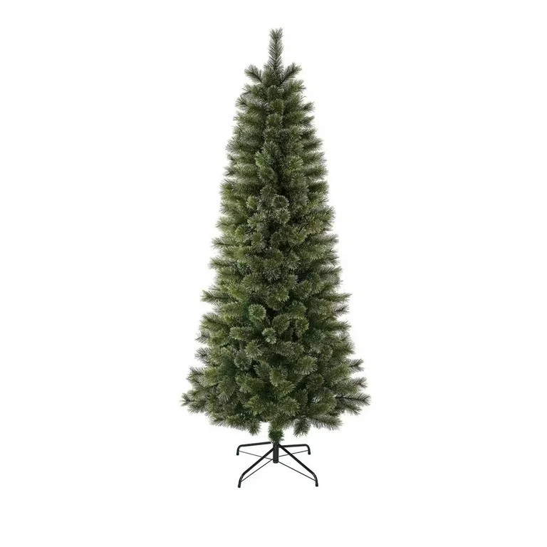 7' Unlit Artificial Brighton Cashmere Christmas Tree with Tree Stand, by Holiday | Walmart (US)