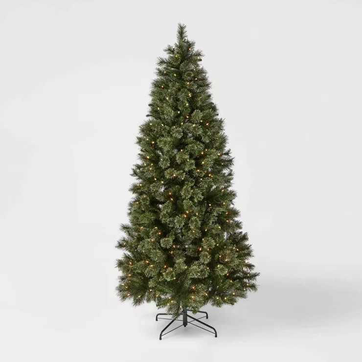 7ft Pre-Lit Cashmere Artificial Christmas Tree Clear Lights - Wondershop™ | Target