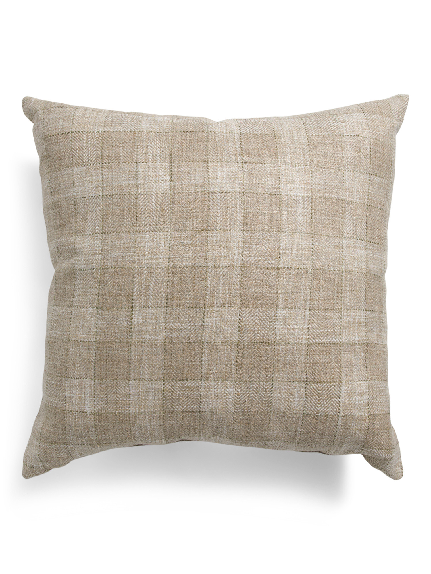 Made In Usa 22x22 Feather Fill Celeste Gingham Checkered Pillow | Throw Pillows | Marshalls | Marshalls