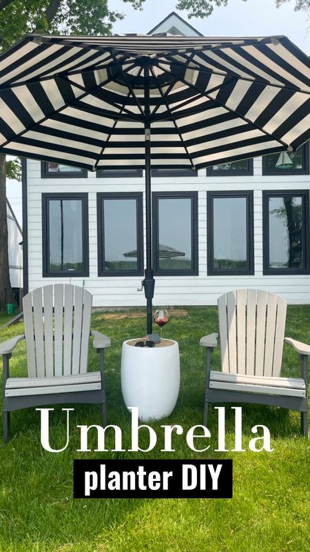 DIY Umbrella Planter Stand 