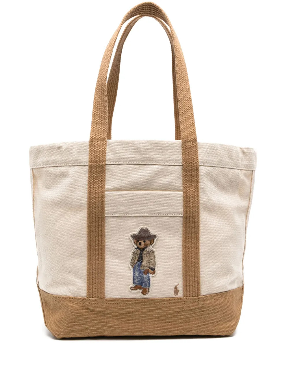 Polo Ralph Lauren Polo Bear-motif Tote Bag | Neutrals | FARFETCH DZ | Farfetch Global