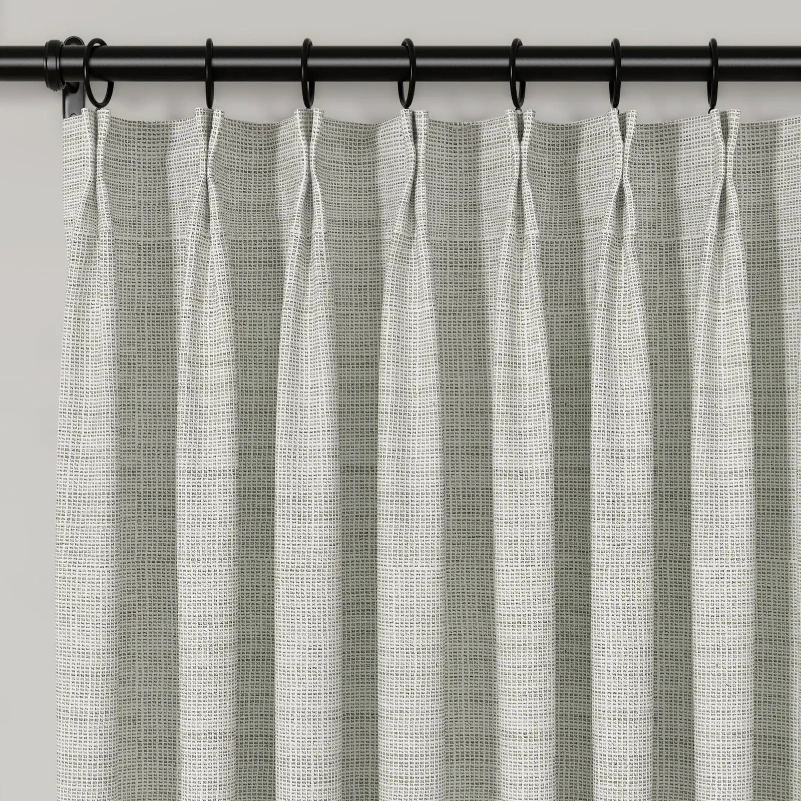 Lydia Lattice Jacquard Curtain Pleated | TWOPAGES