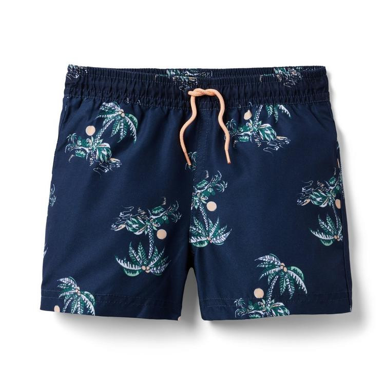 Island Palm Recycled Swim Trunk | Janie and Jack