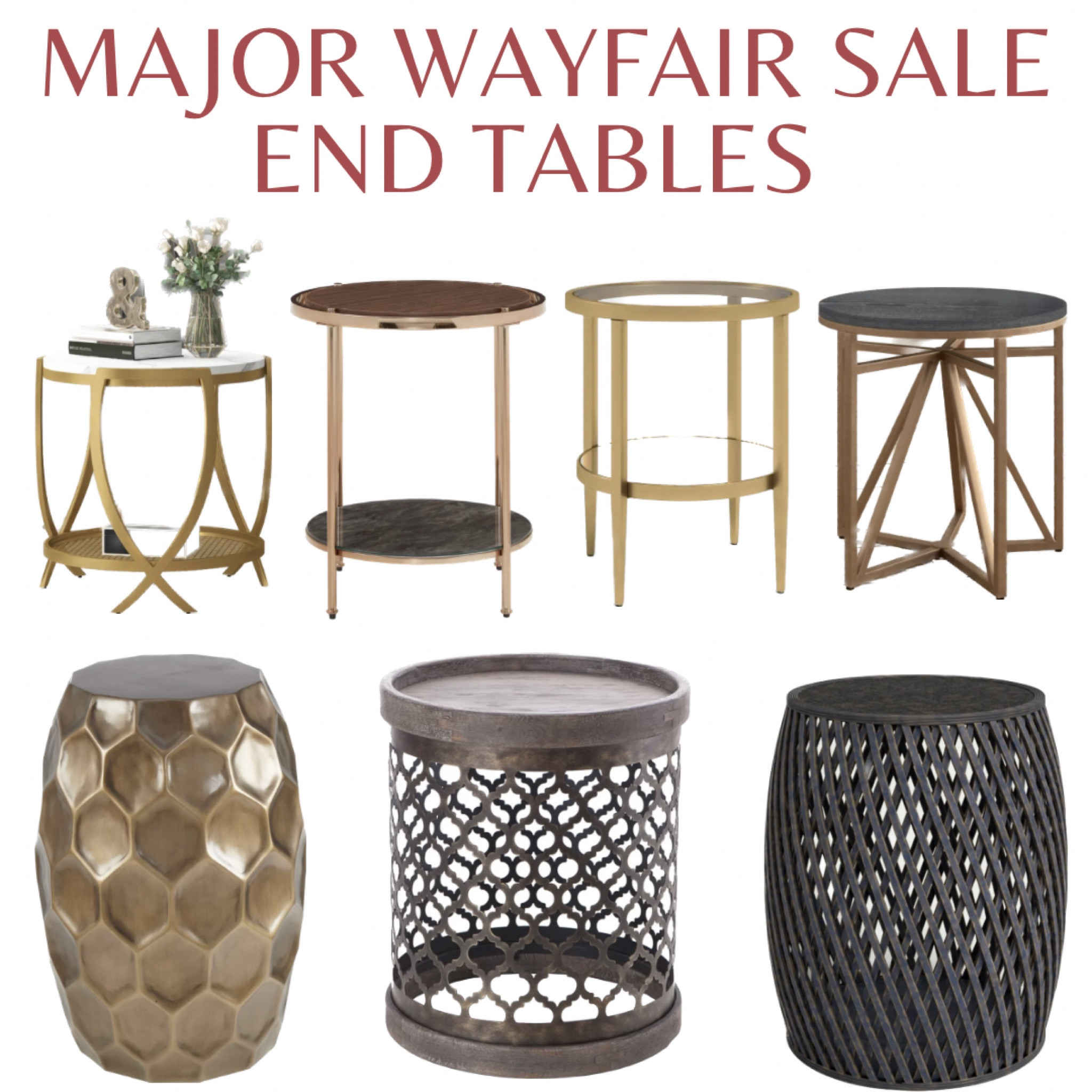 End tables, sale alert, gold tables, brass table, accent table. Side table, plant table, style tips, style inspo, living room decor, living room furniture

#LTKsalealert #LTKstyletip #LTKhome