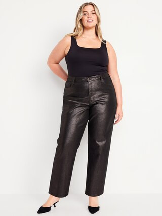 High-Waisted Shine OG Loose Jeans | Old Navy (US)