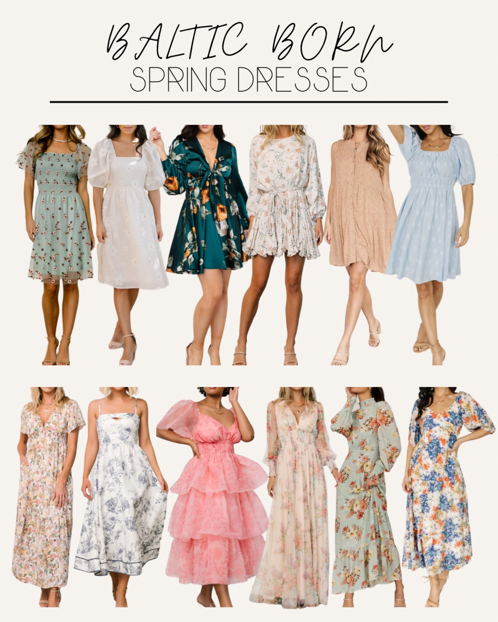Baltic Born Spring Dresses

#LTKSeasonal #LTKparties #LTKfindsunder100
