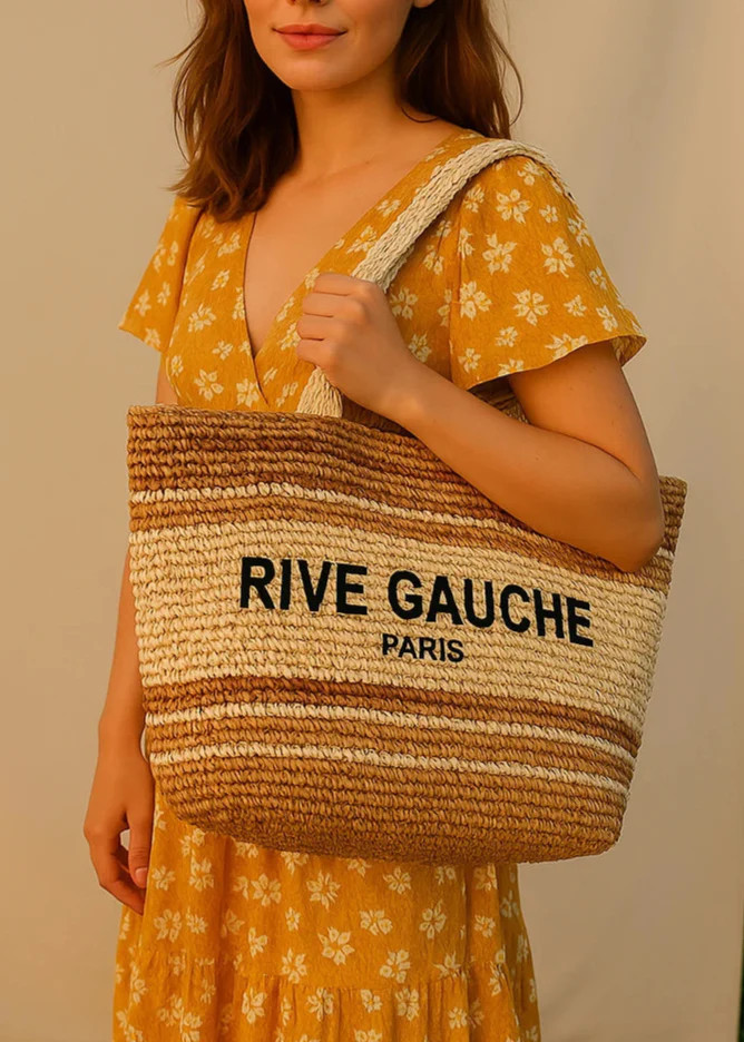 Rive Gauche Straw Tote | outdazl