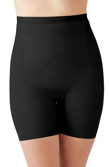 Wacoal Shape Revelation® Straight High Waist Thigh Shaping Shorts in Black at Nordstrom Rack, Size Xx-Large | Nordstrom Rack