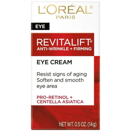 L'Oreal Paris Revitalift Anti-Wrinkle, Firming Eye Cream, Fragrance Free, 0.5 oz | Walmart (US)