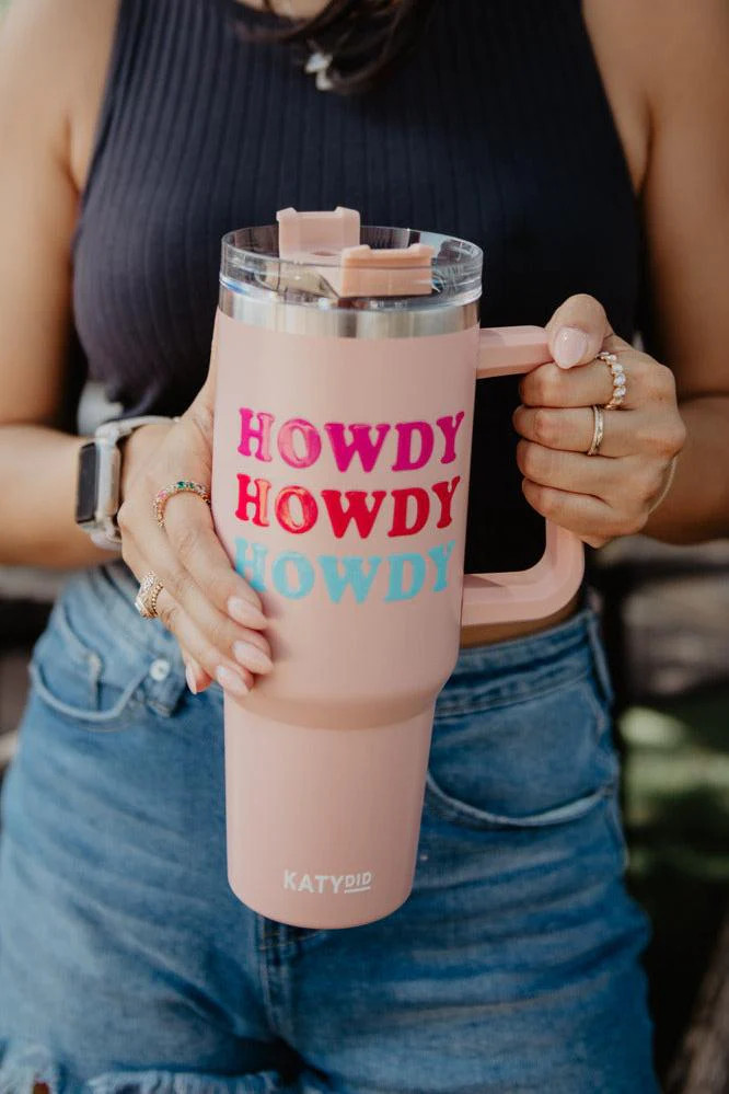 Howdy Western Tumbler With Handle | Katydid.com