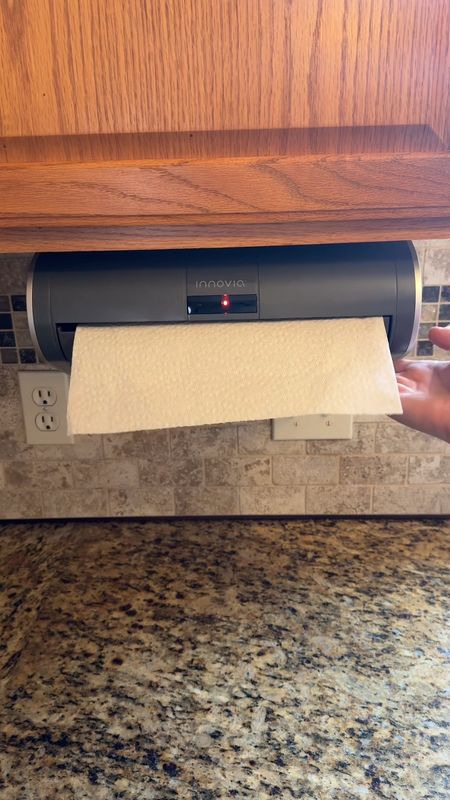 ✨ I absolutely LOVE this automatic paper towel dispenser! It’s completely touch free and works SO good! You just load a roll of paper towel wave your hand in front of the sensor and pull off any size you want. 😮Then it remembers if you use a half sheet or a full sheet and dispenses that amount next time. They make counter top dispensers or the one like mine that mounts on a wall or under a cabinet! Truly a genius kitchen gadget!!🙌🏻

#LTKhome