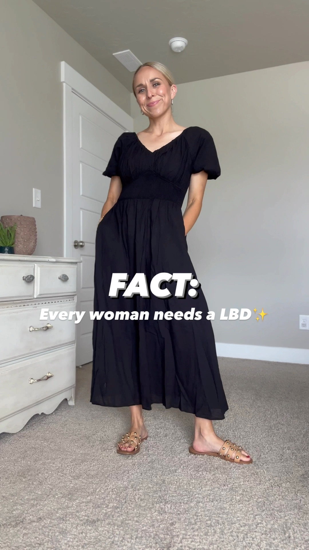 The perfect little black dress! Perfect for summer and would also make a great wedding guest dress. 

I’m wearing a size S.

#LTKStyleTip #LTKSeasonal #LTKFindsUnder50