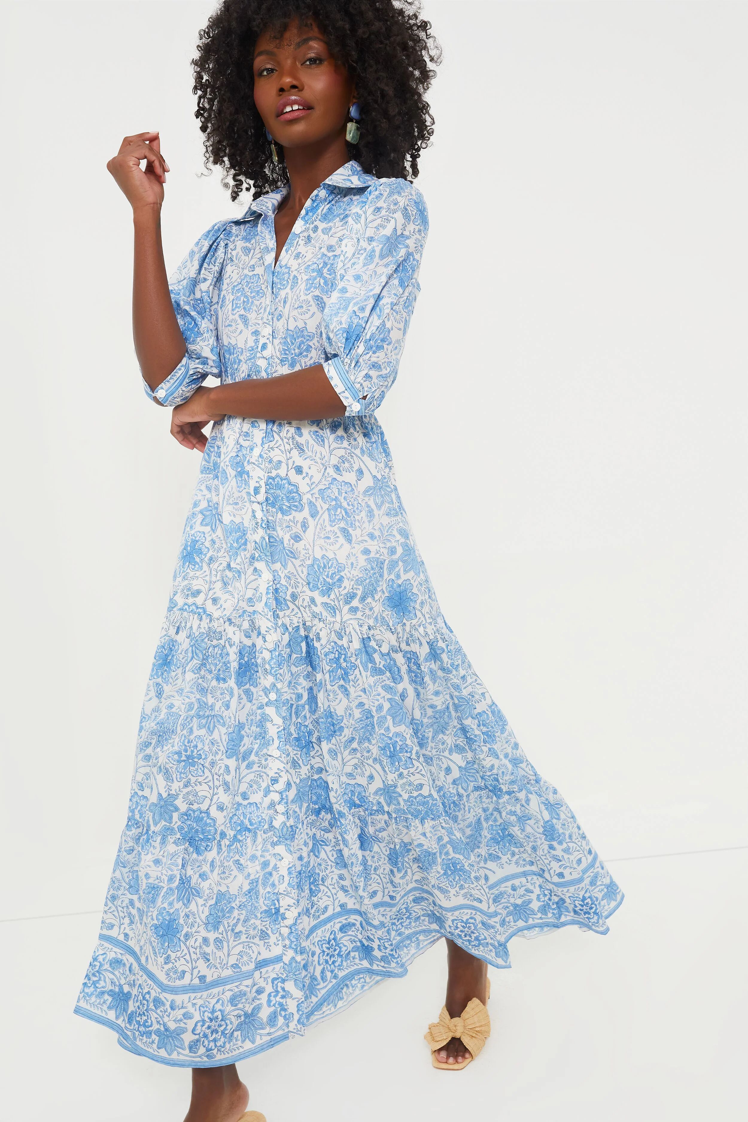 Blue Floral Blair Maxi Dress | Tuckernuck (US)