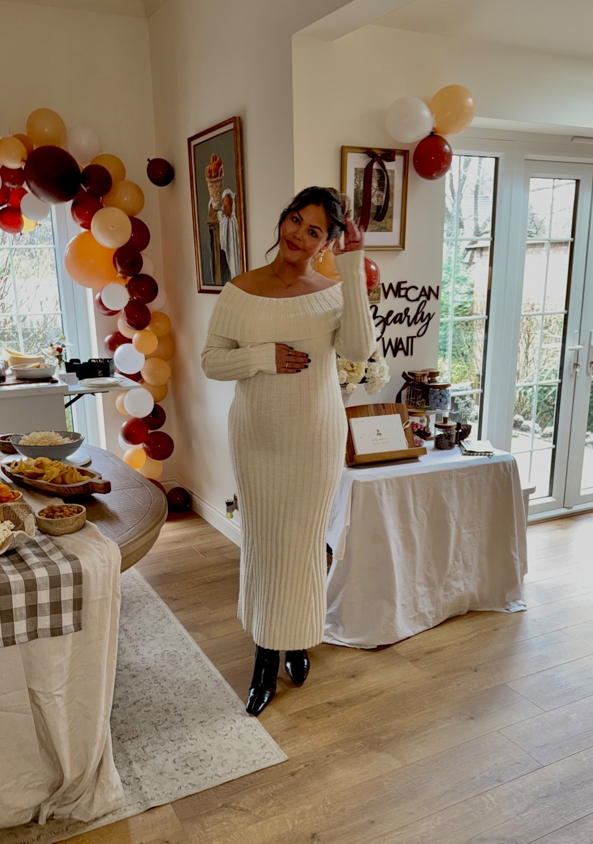 Cosy jumper dress 🤍✨🧸

#LTKwinter #LTKCyberWeek #LTKmaternity