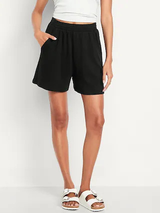 Extra High-Waisted SoComfy Sweat Shorts -- 5-inch inseam | Old Navy (US)