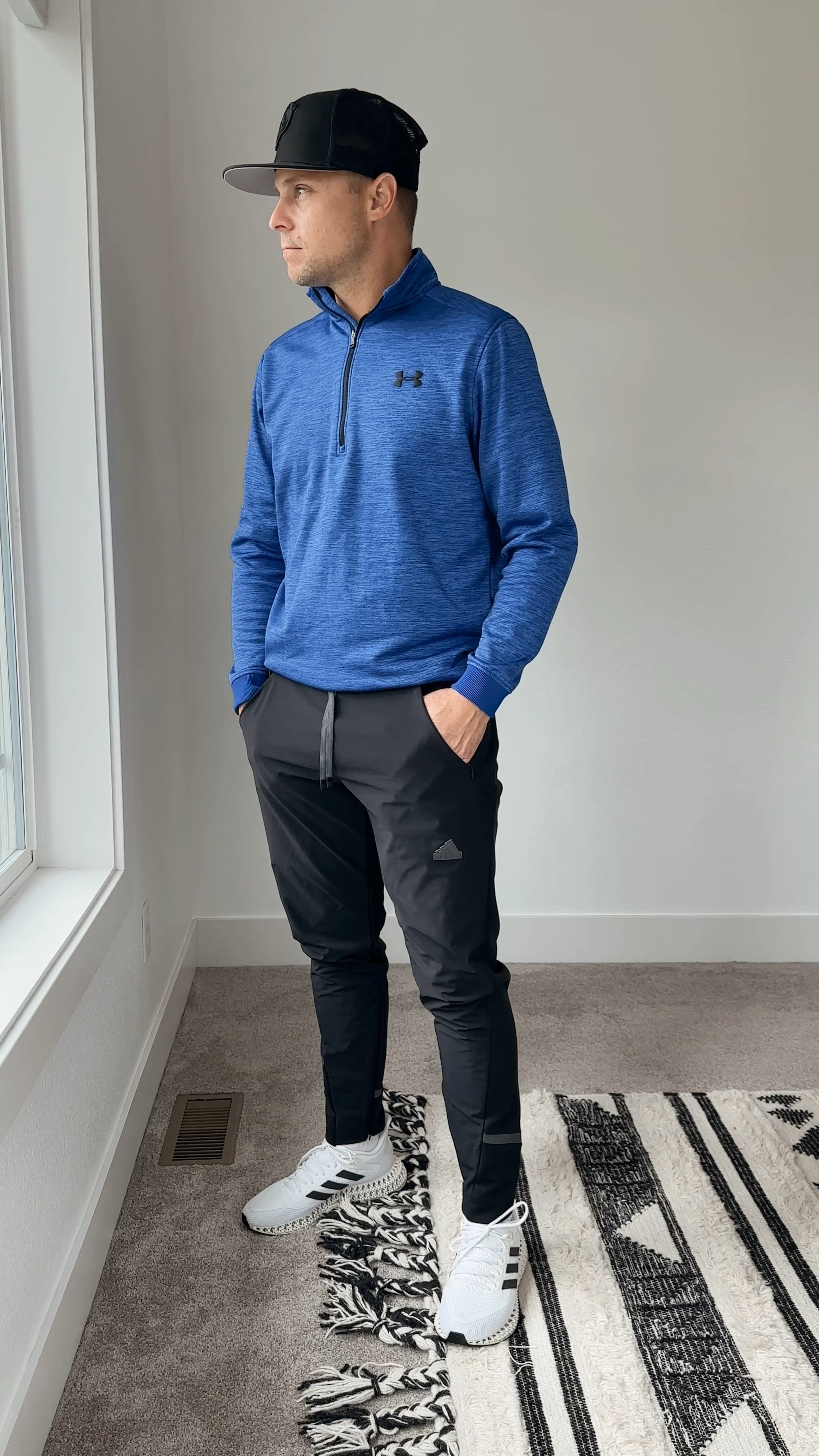 My husband will be on here more sharing his style and finds!  I’m pretty sure he dresses better than me!  😆 Mens fashion - soccer dad - adidas pants - under Armour pullover - adidas shoes - Chicago bears 

#LTKfindsunder50 #LTKmens #LTKsalealert