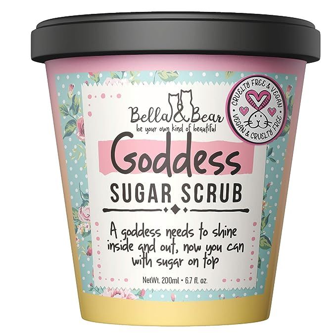 Bella and Bear Goddess Sugar Scrub - Exfoliating Body Scrub - Cleanser - Skin Softener - 3 in 1 -... | Amazon (US)