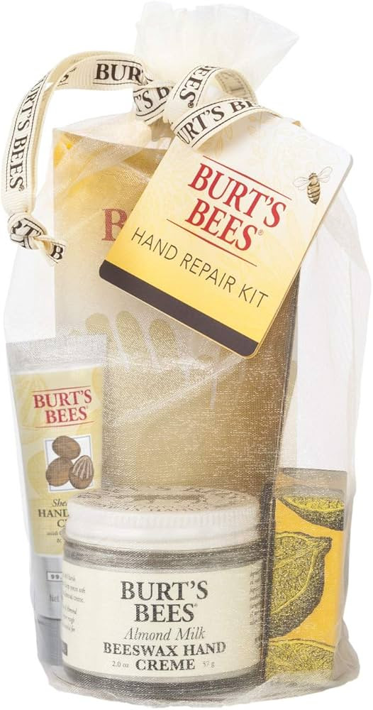 Burt's Bees Christmas Gifts, 3 Hand Care Stocking Stuffers Products, Hand Repair Set - Almond Mil... | Amazon (US)