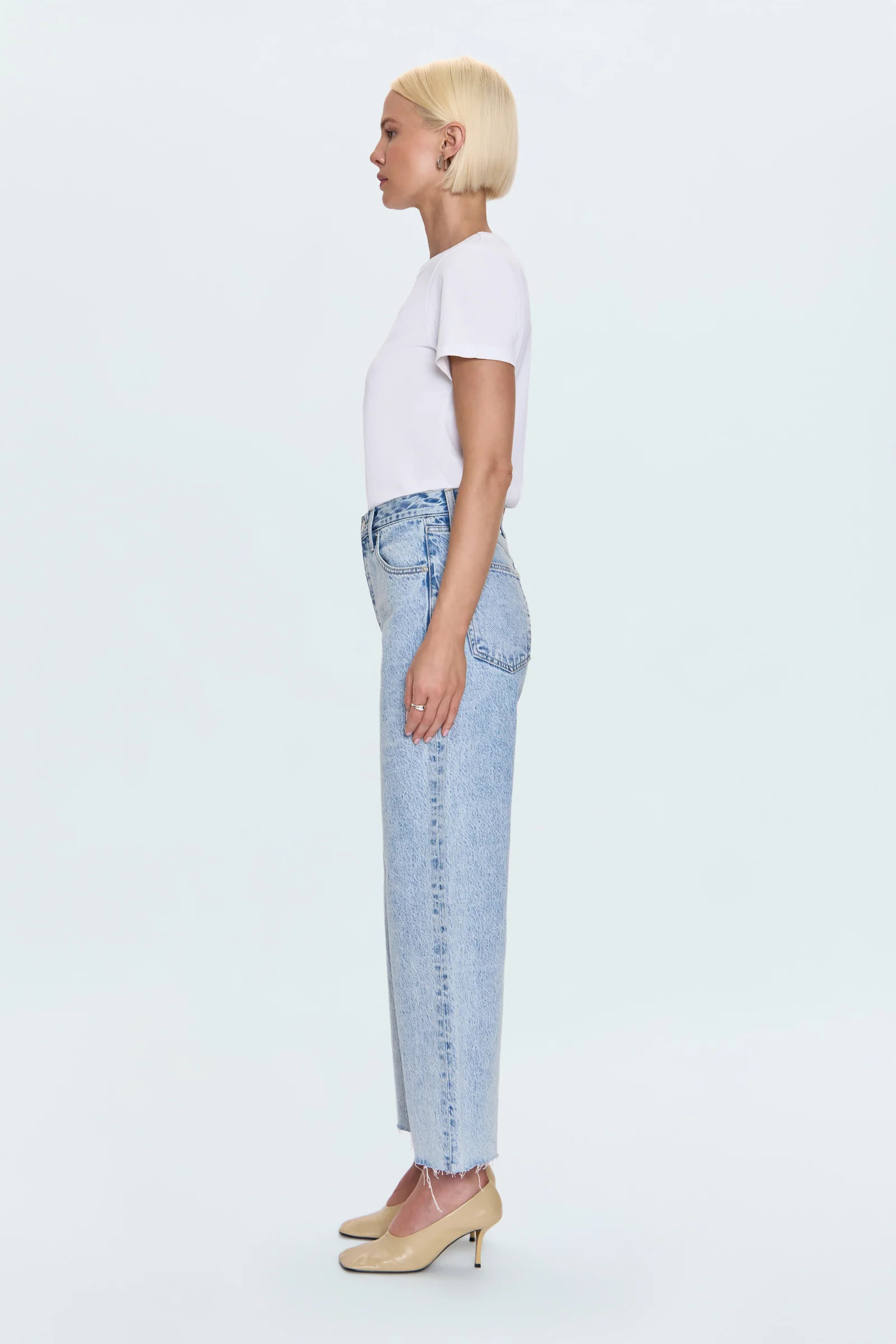 Tate High Rise Bowed Wide Leg Jean - Modena | Pistola Denim