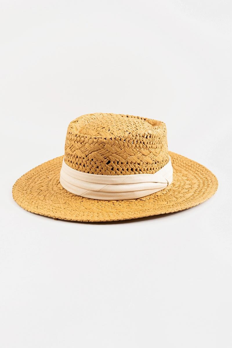 Daphne Weave Boater Hat | Francesca’s Collections