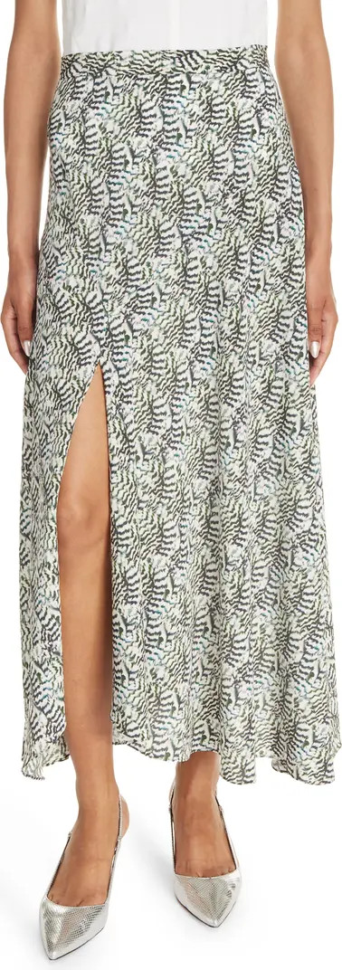 Isabel Marant Sakura Stretch Silk Midi Skirt | Nordstrom | Nordstrom