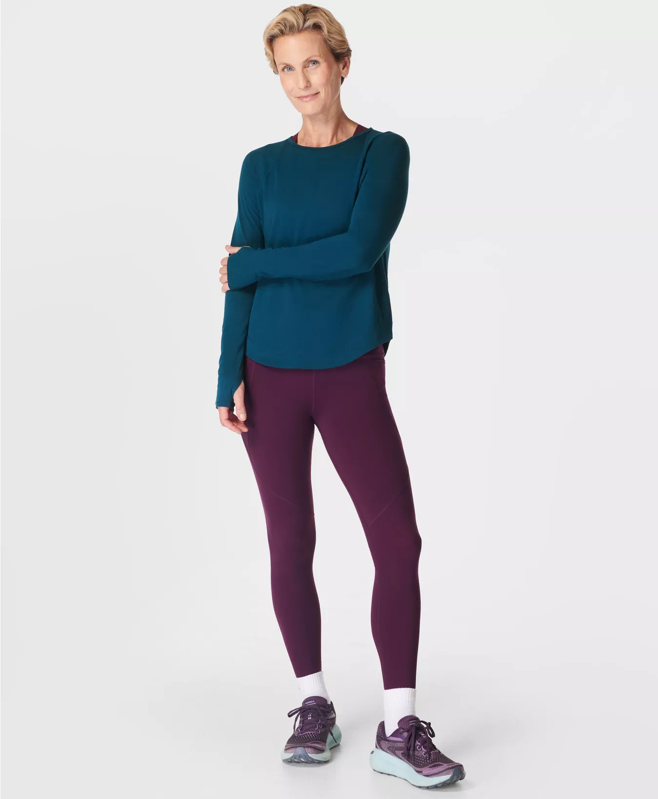 Power Gym Leggings - Midnight Cherry Purple | Women's Leggings | Sweaty Betty | Sweaty Betty UK