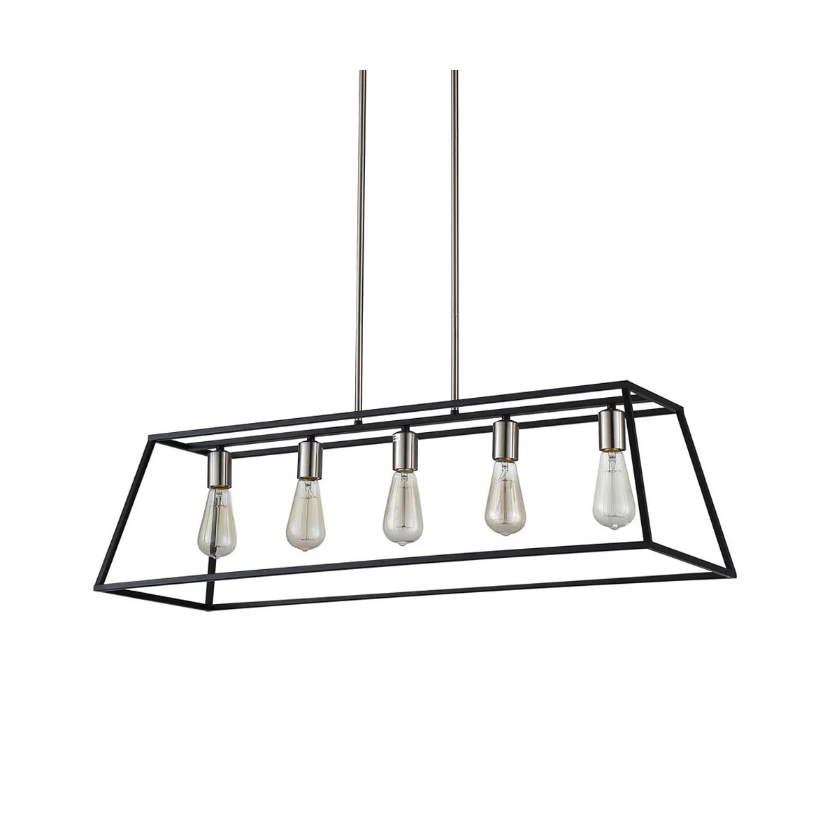 Ove Decors AGNES II Agnes 5 Light 38" Wide LED Cage Chandelier | Build.com, Inc.