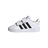 adidas Baby Grand Court Sneaker, Black/White, 5K M US Toddler | Amazon (US)