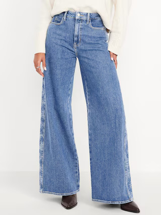 Extra High-Waisted Super Wide-Leg Jeans | Old Navy (US)