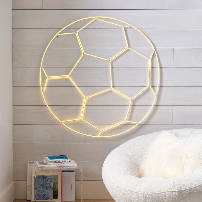 Soccer Neon Light | Pottery Barn Teen