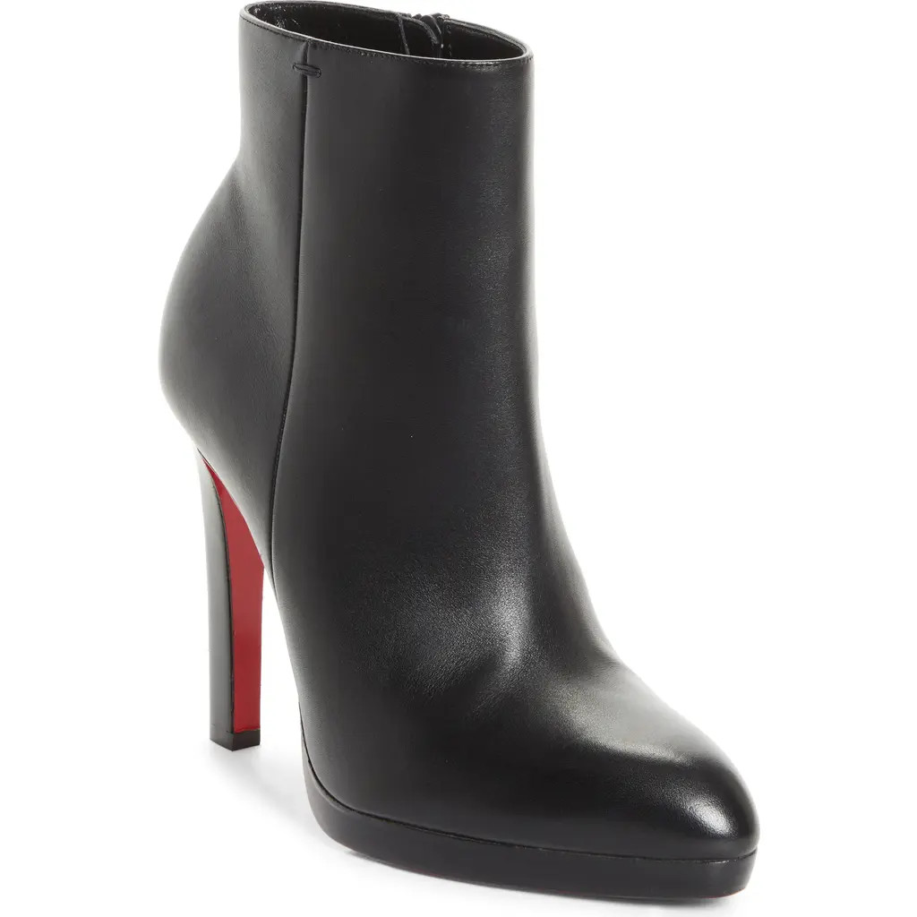Christian Louboutin Fannylove Bootie in Black/Black at Nordstrom, Size 11.5Us | Nordstrom