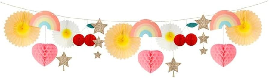 Meri Meri Fun Icons Giant Party Banner (Pack of 1), 11' Party Decorations (15' Including Excess C... | Amazon (US)