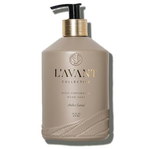 L’AVANT Collective High Performing Hand Soap | Plant-Based, Naturally Derived Formula, Ambre Santal Scent | 16 fl oz Refillable Glass Bottle | Luxury Hand Soap for Everyday Use | Amazon (US)